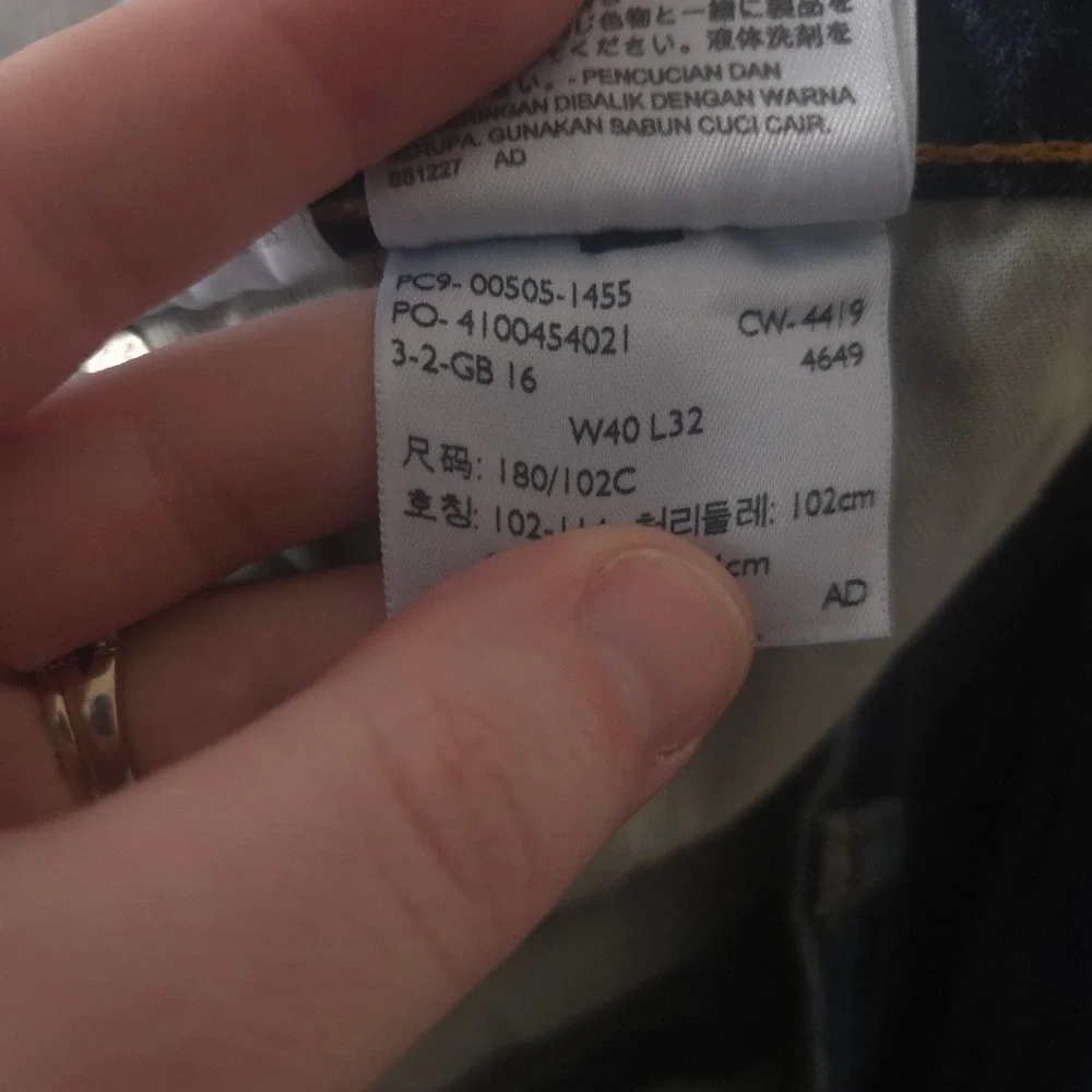 Levi's Jeans Mens 40x32 Blue 505 Regular Straight Leg Denim Stretch Comfort Pant